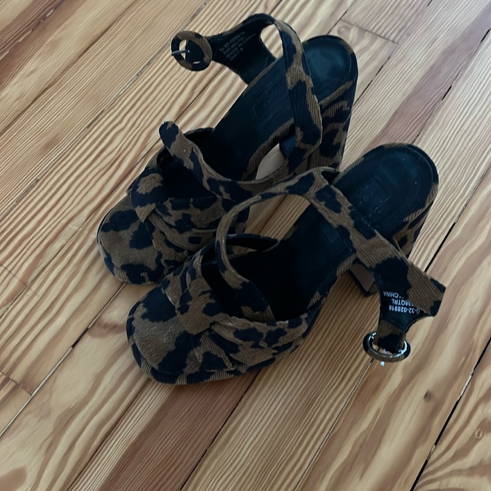 Topshop Leopard Heels